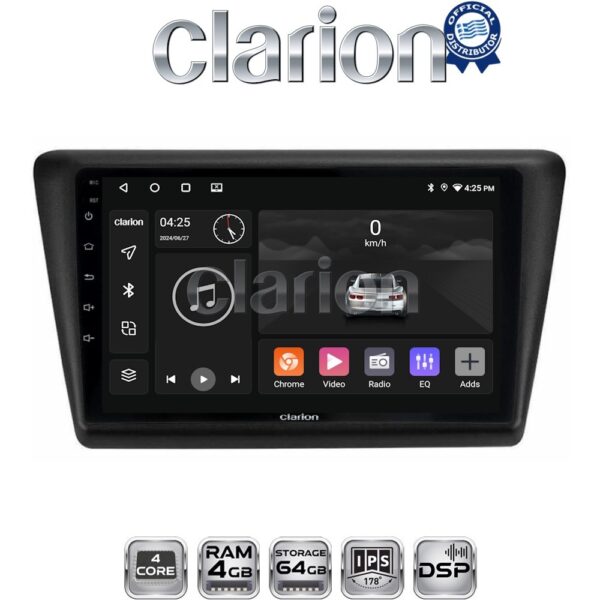 CLARION GL32487 Οθόνη OEM Multimedia Αυτοκινήτου για Skoda Rapid 2013-2017 (CarPlay/AndroidAuto/BT/GPS/WIFI/GPRS) - Image 1