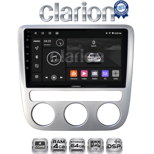 CLARION GL32488 Οθόνη OEM Multimedia Αυτοκινήτου για VW Scirocco & Eos 2008 > 2013 (CarPlay/AndroidAuto/BT/GPS/WIFI/GPRS) - Image 1