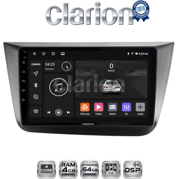 CLARION GL32490 Οθόνη OEM Multimedia Αυτοκινήτου για Seat Altea 2004 > 2015 (CarPlay/AndroidAuto/BT/GPS/WIFI/GPRS) - Image 1