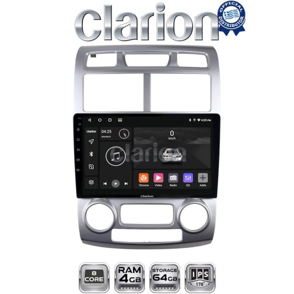 CLARION GL52023SC Οθόνη OEM Multimedia Αυτοκινήτου για Kia Sportage 2004 > 2010 (CarPlay/AndroidAuto/BT/GPS/WIFI/GPRS) - Image 1