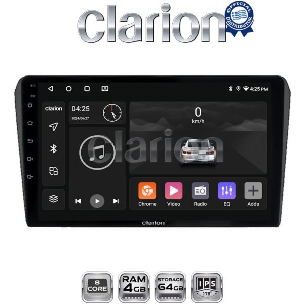 CLARION GL52025B Οθόνη OEM Multimedia Αυτοκινήτου για Toyota Avensis 2003>2008 (CarPlay/AndroidAuto/BT/GPS/WIFI/GPRS) - Image 1