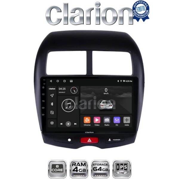 CLARION GL52026 Οθόνη OEM Multimedia Αυτοκινήτου για MITSUBISHI ASX 2008> (CarPlay/AndroidAuto/BT/GPS/WIFI/GPRS) - Image 1