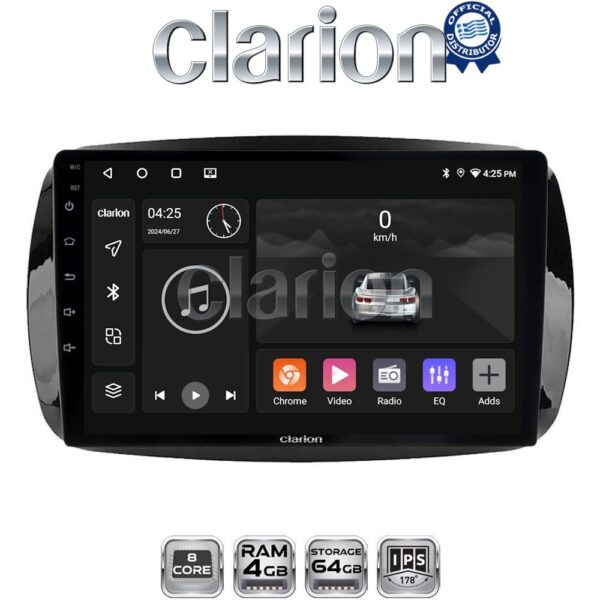 CLARION GL52029 Οθόνη OEM Multimedia Αυτοκινήτου για SMART ForTwo  2015> (CarPlay/AndroidAuto/BT/GPS/WIFI/GPRS) - Image 1
