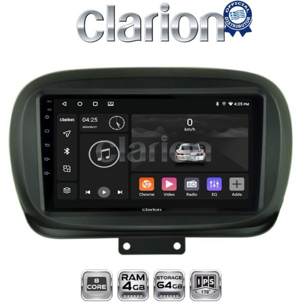 CLARION GL52199 Οθόνη OEM Multimedia Αυτοκινήτου για FIAT 500X 2014> (CarPlay/AndroidAuto/BT/GPS/WIFI/GPRS) - Image 1