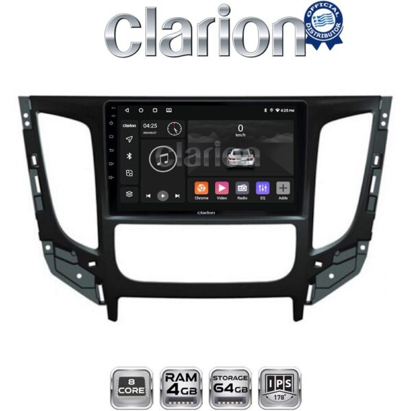 CLARION GL52230 Οθόνη OEM Multimedia Αυτοκινήτου για Mitsubishi L200 2014 >Μόνο για αυτοκίνητα με Κλιματισμό (CarPlay/AndroidAuto/BT/GPS/WIFI/GPRS) - Image 1