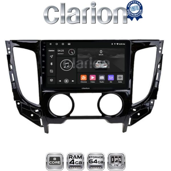 CLARION GL52230B Οθόνη OEM Multimedia Αυτοκινήτου για Mitsubishi L200 2014 >Μόνο για αυτοκίνητα με Κλιματισμό (CarPlay/AndroidAuto/BT/GPS/WIFI/GPRS) - Image 1