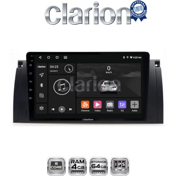 CLARION GL52395 Οθόνη OEM Multimedia Αυτοκινήτου για BMW S5-S7-X5 (E38-E39-E59) 1998 2003 (CarPlay/AndroidAuto/BT/GPS/WIFI/GPRS) - Image 1