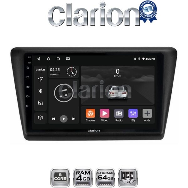 CLARION GL52487 Οθόνη OEM Multimedia Αυτοκινήτου για Skoda Rapid 2013-2017 (CarPlay/AndroidAuto/BT/GPS/WIFI/GPRS) - Image 1