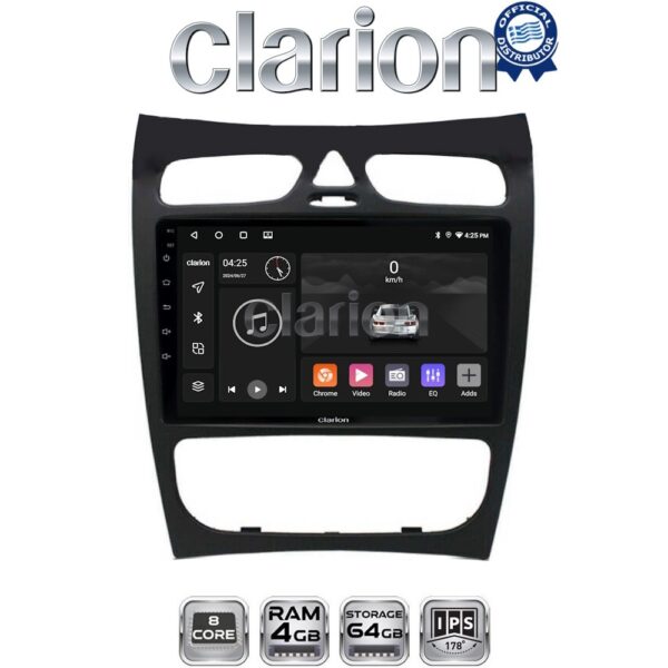 CLARION GL52812 Οθόνη OEM Multimedia Αυτοκινήτου για Mercedes CLK (W209) 2000 > 2004 (CarPlay/AndroidAuto/BT/GPS/WIFI/GPRS) - Image 1
