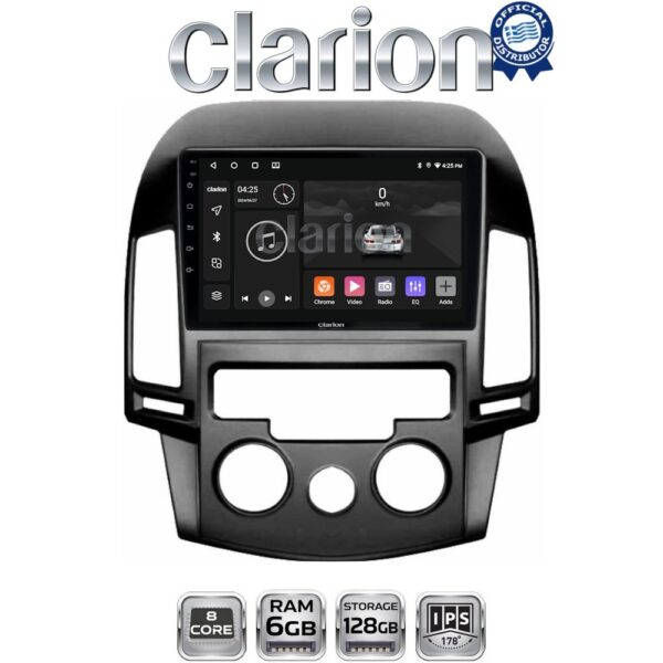 CLARION GL53043AC Οθόνη OEM Multimedia Αυτοκινήτου για HYUNDAI i30 2007-2012  (CarPlay/AndroidAuto/BT/GPS/WIFI/GPRS) - Image 1