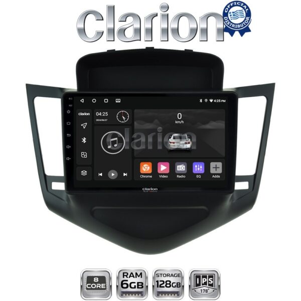 CLARION GL53045 Οθόνη OEM Multimedia Αυτοκινήτου για CHEVROLET CRUZE 2008>2013 (CarPlay/AndroidAuto/BT/GPS/WIFI/GPRS) - Image 1