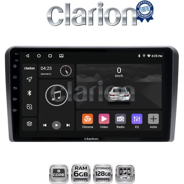 CLARION GL53049 Οθόνη OEM Multimedia Αυτοκινήτου για AUDI A3 (8P) 2003.2012 (CarPlay/AndroidAuto/BT/GPS/WIFI/GPRS) - Image 1