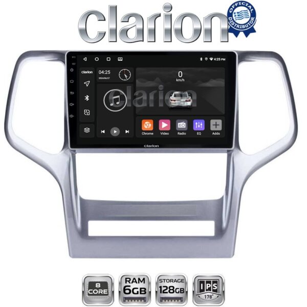 CLARION GL53234 Οθόνη OEM Multimedia Αυτοκινήτου για Jeep Gran Cherokee 2011 > 2013 (CarPlay/AndroidAuto/BT/GPS/WIFI/GPRS) - Image 1