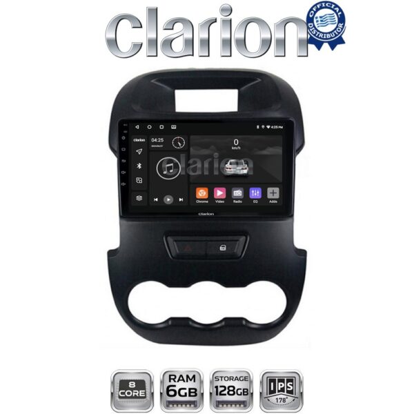 CLARION GL53245 Οθόνη OEM Multimedia Αυτοκινήτου για Ford Ranger 2011 > 2015 (CarPlay/AndroidAuto/BT/GPS/WIFI/GPRS) - Image 1
