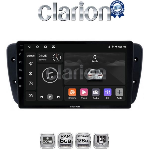 CLARION GL53246 Οθόνη OEM Multimedia Αυτοκινήτου για Seat Ibiza 2008 > 2015 (CarPlay/AndroidAuto/BT/GPS/WIFI/GPRS) - Image 1