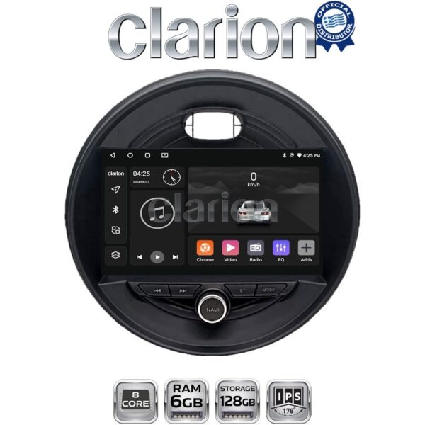 CLARION GL53845 Οθόνη OEM Multimedia Αυτοκινήτου για Mini Cooper & Clubman 2015> (CarPlay/AndroidAuto/BT/GPS/WIFI/GPRS) - Image 1