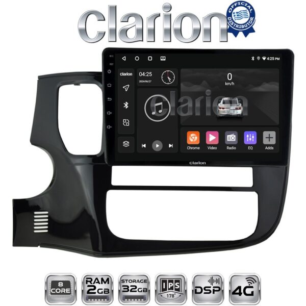 CLARION GL71231 Οθόνη OEM Multimedia Αυτοκινήτου για MITSUBISHI OUTLANDER  2013> (CarPlay/AndroidAuto/BT/GPS/WIFI/GPRS) - Image 1