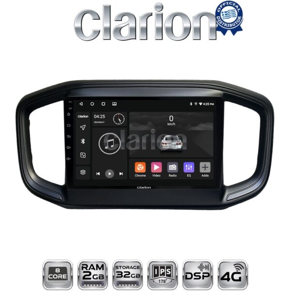 CLARION GL71259 Οθόνη OEM Multimedia Αυτοκινήτου για Fiat Strada 2021> (CarPlay/AndroidAuto/BT/GPS/WIFI/GPRS) - Image 1