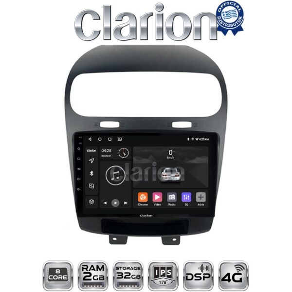 CLARION GL71261 Οθόνη OEM Multimedia Αυτοκινήτου για Fiat Freemont 2008> (CarPlay/AndroidAuto/BT/GPS/WIFI/GPRS) - Image 1