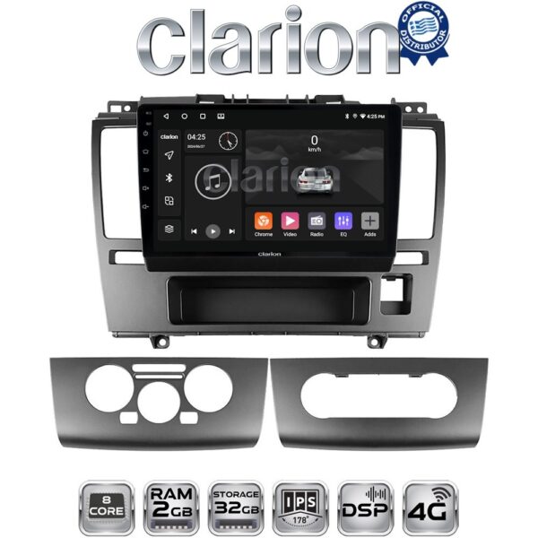 CLARION GL71695 Οθόνη OEM Multimedia Αυτοκινήτου για Nissan Tiida 2004 > 2012 (CarPlay/AndroidAuto/BT/GPS/WIFI/GPRS) - Image 1