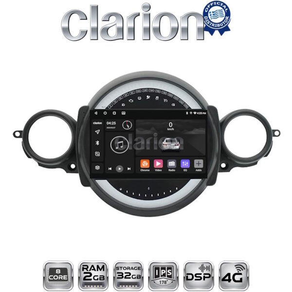 CLARION GL71834 Οθόνη OEM Multimedia Αυτοκινήτου για Mini Cooper '07>'14 Clubman 2007 > 2014 (CarPlay/AndroidAuto/BT/GPS/WIFI/GPRS) - Image 1
