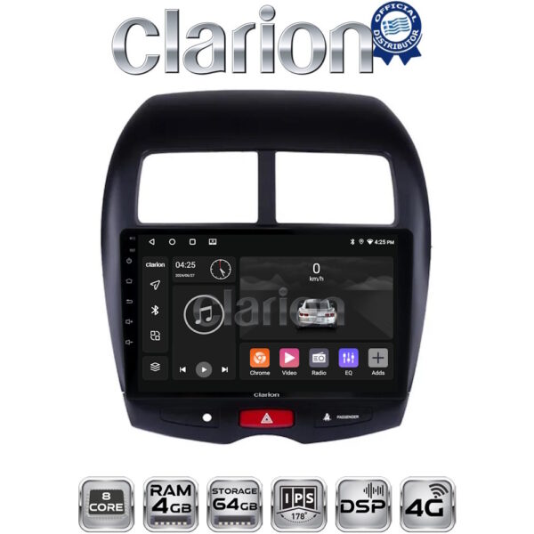 CLARION GL72026 Οθόνη OEM Multimedia Αυτοκινήτου για MITSUBISHI ASX 2008> (CarPlay/AndroidAuto/BT/GPS/WIFI/GPRS) - Image 1