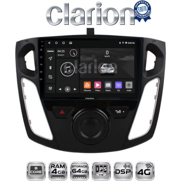 CLARION GL72150 Οθόνη OEM Multimedia Αυτοκινήτου για FORD FOCUS 2015>2018 (CarPlay/AndroidAuto/BT/GPS/WIFI/GPRS) - Image 1