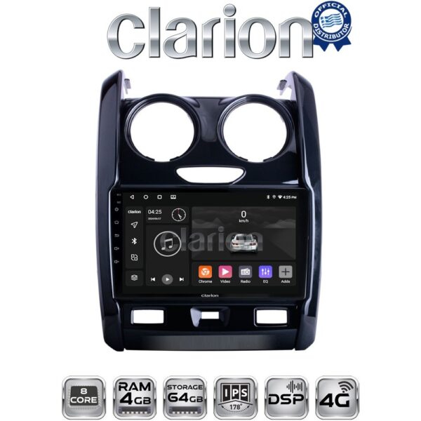 CLARION GL72158 Οθόνη OEM Multimedia Αυτοκινήτου για DACIA DUSTER 2013>2019 (CarPlay/AndroidAuto/BT/GPS/WIFI/GPRS) - Image 1