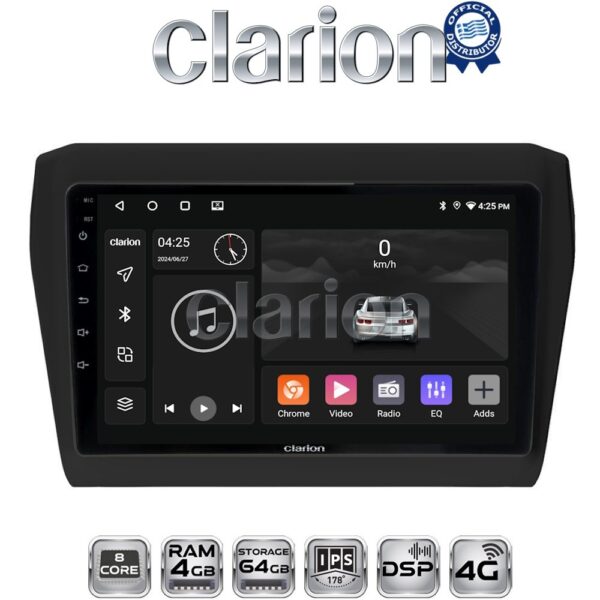 CLARION GL72180 Οθόνη OEM Multimedia Αυτοκινήτου για SUZUKI SWIFT 2016> (CarPlay/AndroidAuto/BT/GPS/WIFI/GPRS) - Image 1