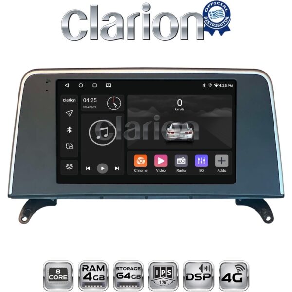 CLARION GL72397C Οθόνη OEM Multimedia Αυτοκινήτου για BMW X5 (E70) & X6 (E72) με συστημα CCC (CarPlay/AndroidAuto/BT/GPS/WIFI/GPRS) - Image 1