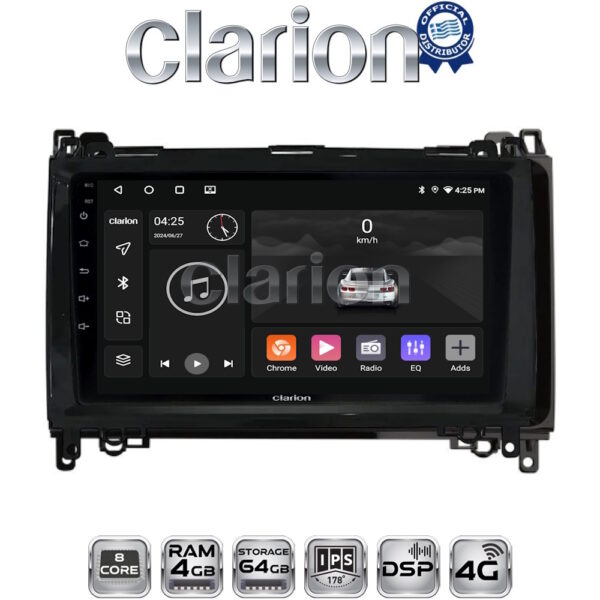 CLARION GL72668 Οθόνη OEM Multimedia Αυτοκινήτου για MERCEDES A(W169),B(W245) - SPRINTER - VITO   (CarPlay/AndroidAuto/BT/GPS/WIFI/GPRS) - Image 1