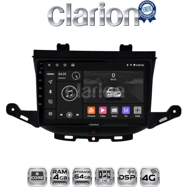 CLARION GL72674 Οθόνη OEM Multimedia Αυτοκινήτου για Opel Astra K 2016 > (CarPlay/AndroidAuto/BT/GPS/WIFI/GPRS) - Image 1