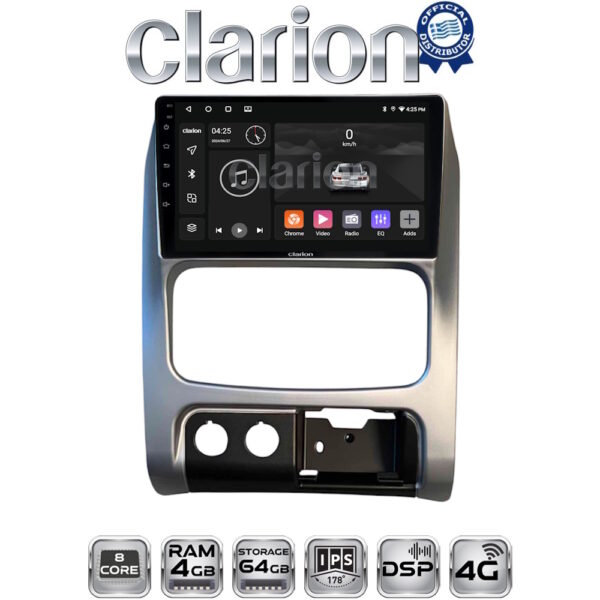 CLARION GL72736 Οθόνη OEM Multimedia Αυτοκινήτου για JEEP CHEROKEE & LIBERTY 2002-2007 (CarPlay/AndroidAuto/BT/GPS/WIFI/GPRS) - Image 1