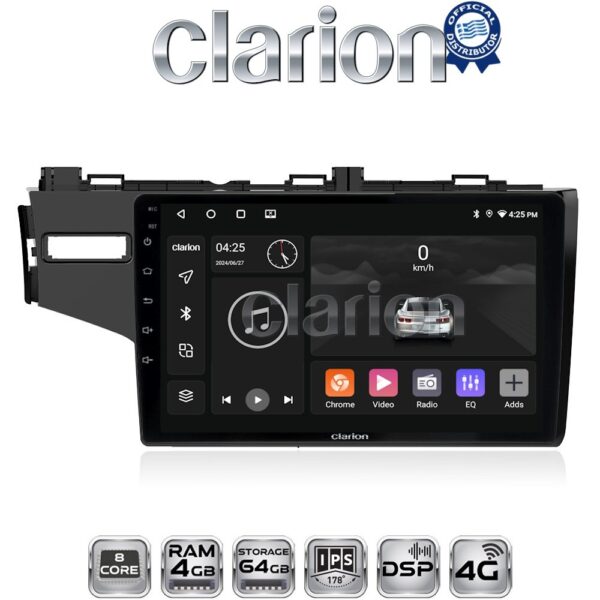 CLARION GL72760 Οθόνη OEM Multimedia Αυτοκινήτου για HONDA JAZZ 2013> (CarPlay/AndroidAuto/BT/GPS/WIFI/GPRS) - Image 1