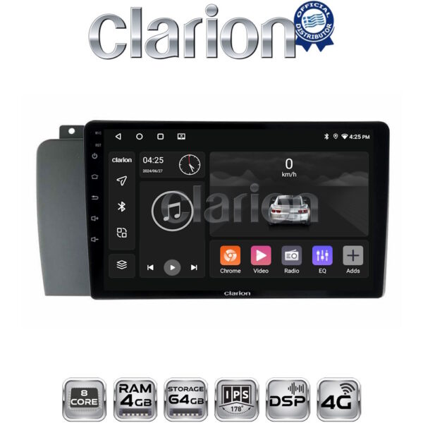 CLARION GL72957 Οθόνη OEM Multimedia Αυτοκινήτου για VOLVO V70-S60- XC70 2004 > 2007 (CarPlay/AndroidAuto/BT/GPS/WIFI/GPRS) - Image 1