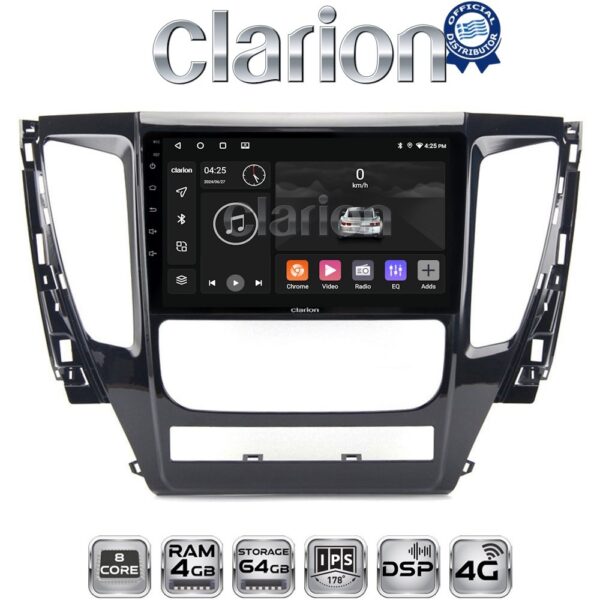 CLARION GL72992 Οθόνη OEM Multimedia Αυτοκινήτου για Mitsubishi Pajero 2014> (CarPlay/AndroidAuto/BT/GPS/WIFI/GPRS) - Image 1