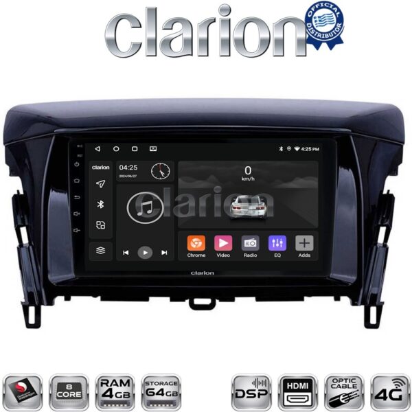 CLARION GL74030 Οθόνη OEM Multimedia Αυτοκινήτου για MITSUBISHI ECLIPSE CROSS 2018> (CarPlay/AndroidAuto/BT/GPS/WIFI/GPRS) - Image 1