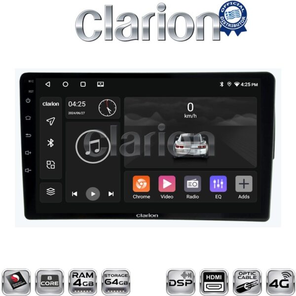 CLARION GL74171S Οθόνη OEM Multimedia Αυτοκινήτου για Mercedes C class (W203) 1999-2004 (CarPlay/AndroidAuto/BT/GPS/WIFI/GPRS) - Image 1