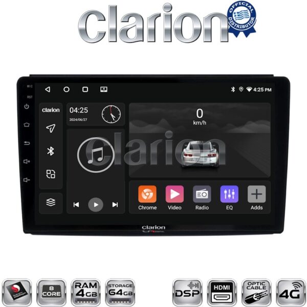 CLARION GL74193 Οθόνη OEM Multimedia Αυτοκινήτου για DUCATO, BOXER, JUMBER (CarPlay/AndroidAuto/BT/GPS/WIFI/GPRS) - Image 1