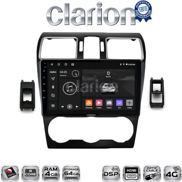 CLARION GL74262B Οθόνη OEM Multimedia Αυτοκινήτου για Subaru Impreza - Forester 2013 > (CarPlay/AndroidAuto/BT/GPS/WIFI/GPRS) - Image 1