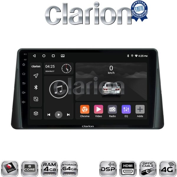 CLARION GL74357 Οθόνη OEM Multimedia Αυτοκινήτου για FORD  FOCUS 2019> (CarPlay/AndroidAuto/BT/GPS/WIFI/GPRS) - Image 1