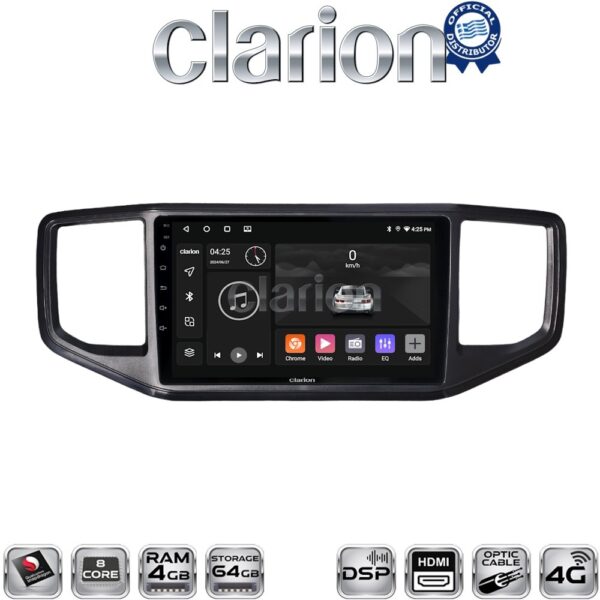 CLARION GL74486 Οθόνη OEM Multimedia Αυτοκινήτου για VW Amarok 2017 > 2021 (CarPlay/AndroidAuto/BT/GPS/WIFI/GPRS) - Image 1