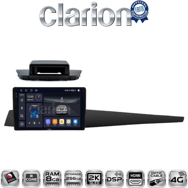 CLARION GL75348 Οθόνη OEM Multimedia Αυτοκινήτου για Renault Laguna 3 2008 > 2015 (CarPlay/AndroidAuto/BT/GPS/WIFI/GPRS) - Image 1