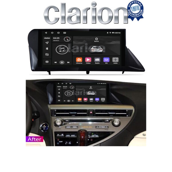 CLARION GL32800 Οθόνη OEM Multimedia Αυτοκινήτου για LEXUS RX 2009 > 2014 (CarPlay/AndroidAuto/BT/GPS/WIFI/GPRS) - Image 2