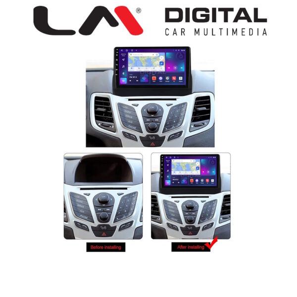 LM Digital - LM ZE8152 GPS Οθόνη OEM Multimedia Αυτοκινήτου για FORD FIESTA 2008>2017 (CarPlay/AndroidAuto/BT/GPS/WIFI/GPRS) - Image 3