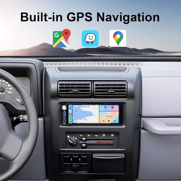 LM Digital - LM E8555 GPS Οθόνη OEM Multimedia Αυτοκινήτου για Universal 1Din (CarPlay/AndroidAuto/BT/GPS/WIFI/GPRS) - Image 8