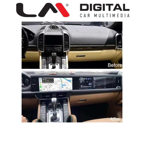 LM Digital - LM JFK8326 DUAL Οθόνη OEM Multimedia Αυτοκινήτου για Porsche Cayenne 2010 > 2017 με εργοστασιακό σύστημα PCM 3.0 - 3.1 (CarPlay/AndroidAuto/BT/GPS/WIFI/GPRS) - Image 5