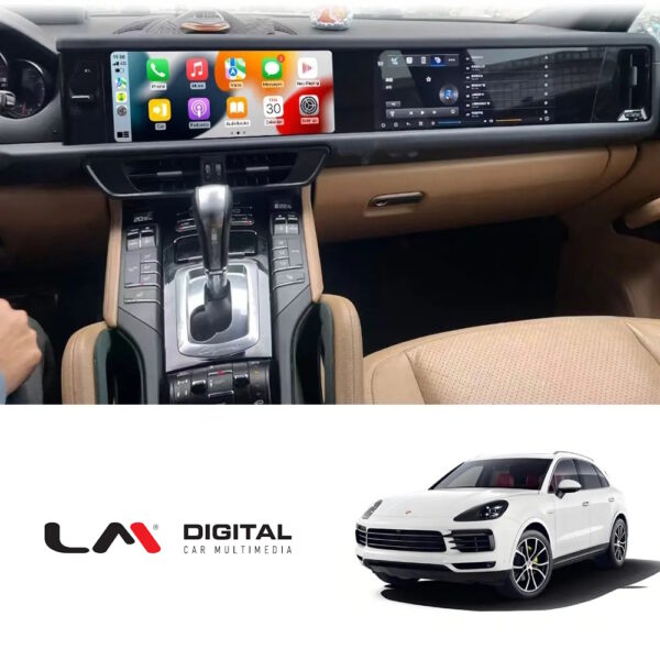 LM Digital - LM JFK8326 DUAL Οθόνη OEM Multimedia Αυτοκινήτου για Porsche Cayenne 2010 > 2017 με εργοστασιακό σύστημα PCM 3.0 - 3.1 (CarPlay/AndroidAuto/BT/GPS/WIFI/GPRS) - Image 6