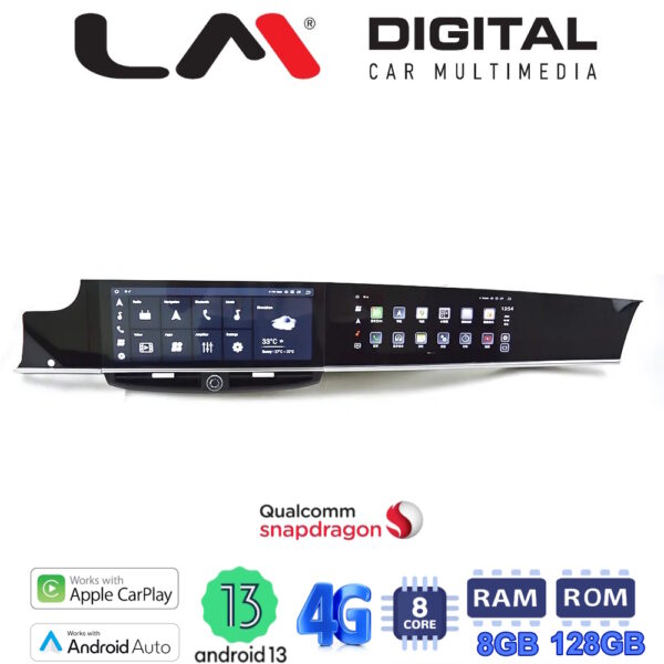 LM Digital - LM JFK8822 DUAL Οθόνη OEM Multimedia Αυτοκινήτου για Porsche Panamera 2018 > 2024 με σύστημα PCM3.0 - PCM3.1 χωρίς το εργοστασιακό σύστημα. (CarPlay/AndroidAuto/BT/GPS/WIFI/GPRS) - Image 1