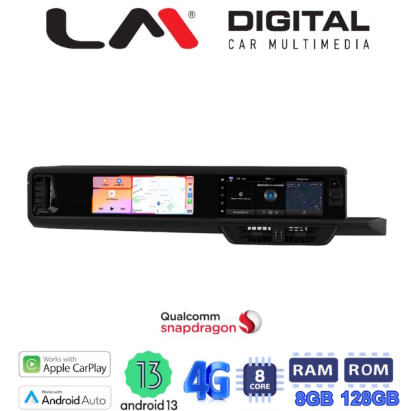 LM Digital - LM JFKR8326 DUAL Οθόνη OEM Multimedia Αυτοκινήτου για Porsche Cayenne 2010 > 2017 με σύστημα PCM 3.0 - PCM 3.1 χωρίς το εργοστασιακό σύστημα (για δεξιοτίμονα οχήματα) (CarPlay/AndroidAuto/BT/GPS/WIFI/GPRS) - Image 1